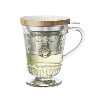 Кухоль для чаю з ситечком та кришкою La Rochere VERSAILLES, h 11,5 см, 270 мл