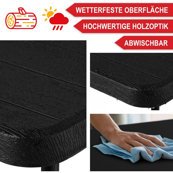 Большой раскладной стол с имитацией дерева Onbest