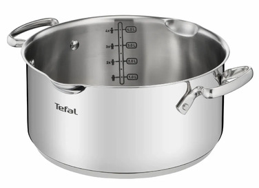 Tefal Каструля DUETTO+, 5л, з кришкою, нержавюча сталь, скло