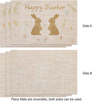 Набір з 6 двосторонніх серветок для столу до Великодня Banchif