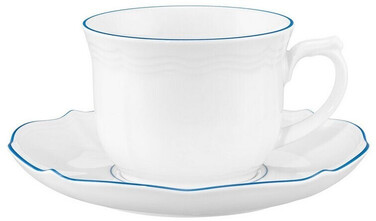 Кавовий сервіз на 6 персон, 18 предметів, Sonate Blue Lines Seltmann Weiden