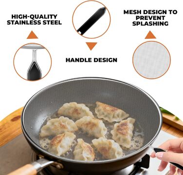 Набір із 3-х елементів із захистом від бризок для сковорідок GZXUEHU