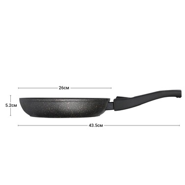 Сковорідка Fissman COSMIC BLACK 26x5,2 см індукційна (4368)