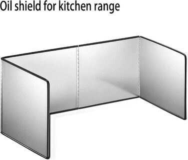 Захист від бризок з нержавіючої сталі, складний захист від бризок, кухонна пластина від бризок, дефлектор масляних випарів, захист від бризок на кухонній плиті, кухонна пластина від бризок, захист для плити для приготування їжі, смаження та підтримки чист
