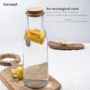 Набір графинів для води з кришками 3 шт 1 л KONZEPT