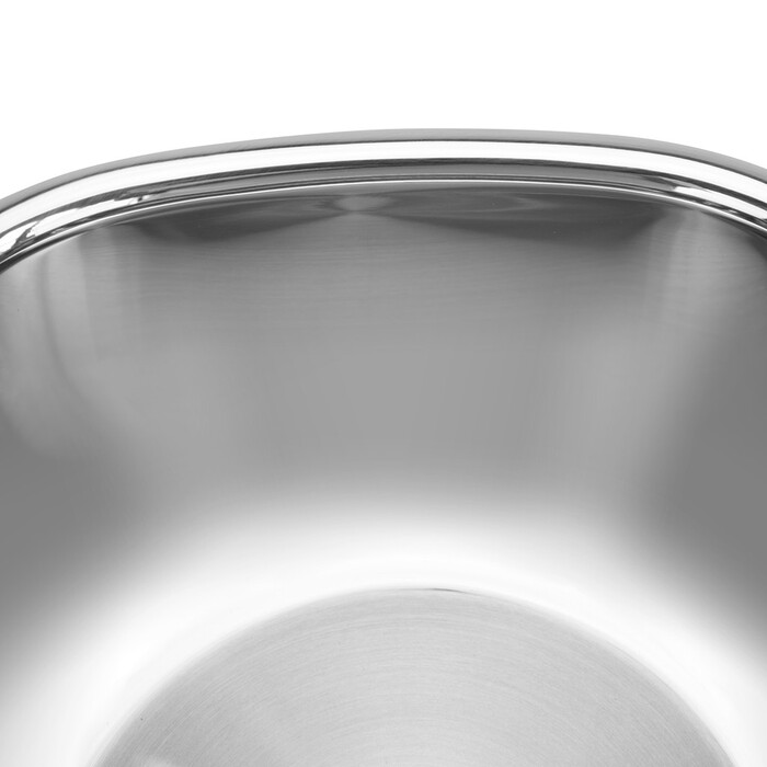 Каструля Fissman EXCLUSIVE PRO 20x10 см / 3,0 л зі скляною кришкою нержавіюча сталь (5541)