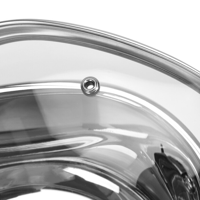 Каструля Fissman EXCLUSIVE PRO 20x10 см / 3,0 л зі скляною кришкою нержавіюча сталь (5541)