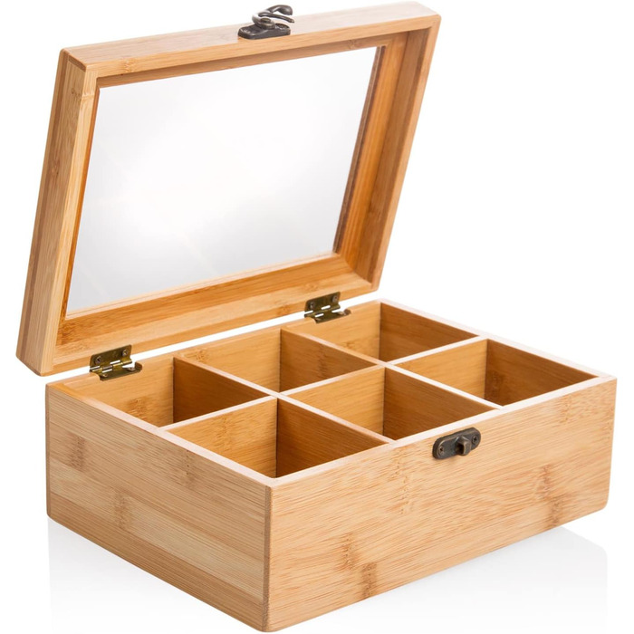 Органайзер для чайных пакетиков, 6 отделений, бамбук Wenco