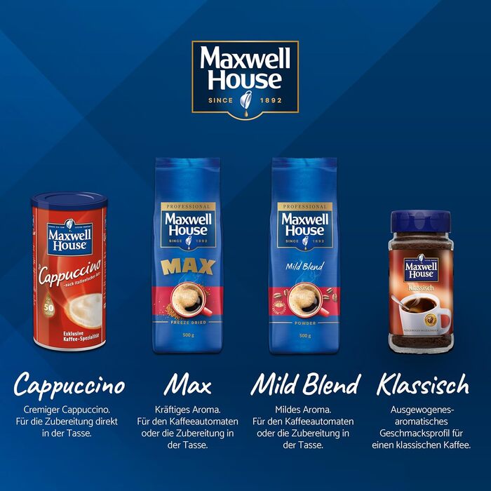 Розчинна кава Classic, банка 200 г на 112 порцій Maxwell House