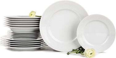 Набор тарелок на 6 персон, 18 предметов Konsimo