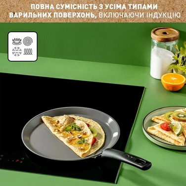 Tefal Сковорода для млинців Renewal, 25см, алюміній, бакеліт, сірий