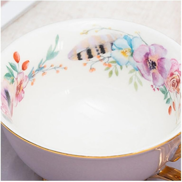 Порцеляна кавова чашка з блюдцем 200 мл XYUERU