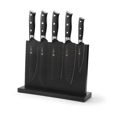 Набор кухонных ножей 5 предметов с магнитным блоком Wakoli