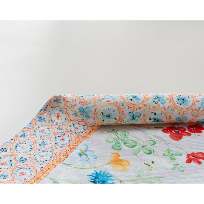 Бавовняні килимки для серветок, набір з 4 шт. , декоративні килимки для серветок, пасхальні килимки, що миються, для свят, вечерь, весни, літа (33 см x 48 см) (029 - Літній шепіт), 39Hermine 100