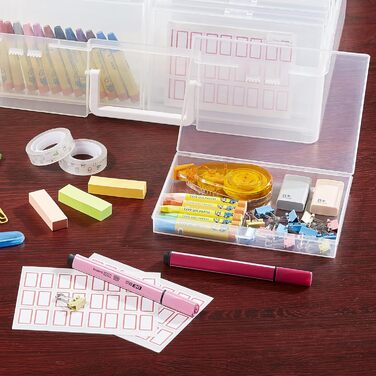 Фоточехол, 18 внутренних держателей для фотографий, прозрачные фотобоксы для хранения, пластиковый органайзер для фотографий для семян, открыток, поделок, наклеек Clear, 10,1 x 15,2