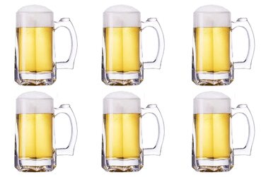 Набір пивних склянок 6 шт 370 мл TUSAPAM