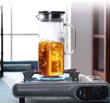 Стеклянный кувшин с крышкой для напитков 1,2 л Sharemee