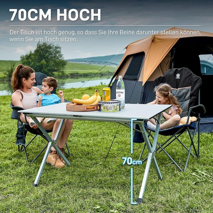 Складной кемпинговый стол 120x70 см EVER ADVANCED