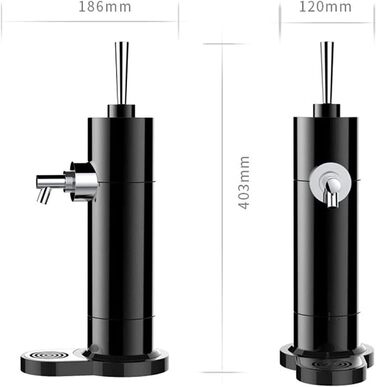Міні-кегератор для пива система розливу з піною для домашніх барів чорний Generisch