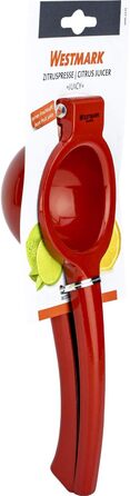 Соковижималка Westmark/Соковижималка для апельсинів/фруктів/цитрусових, алюміній, безпечна для харчових продуктів з покриттям/пластик, Limona, 50002260, 237 x 116 x 69 мм (червоний)