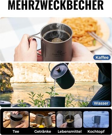 Набор чашек для кемпинга 300 и 450 мл COOK'N'ESCAPE