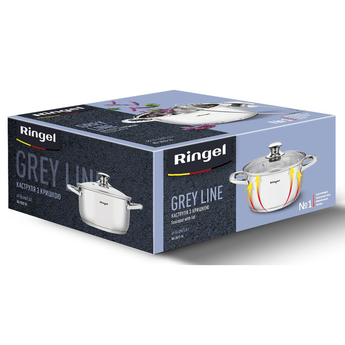 Каструля Ringel Grey line (1.6 л) 16 см (6932746)