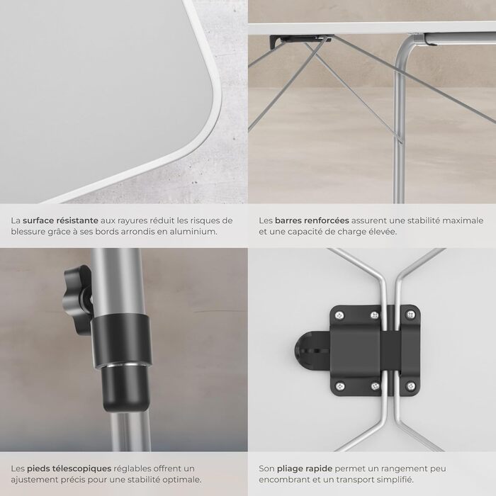 Кемпинговый стол 80 х 60 х 68 см tectake