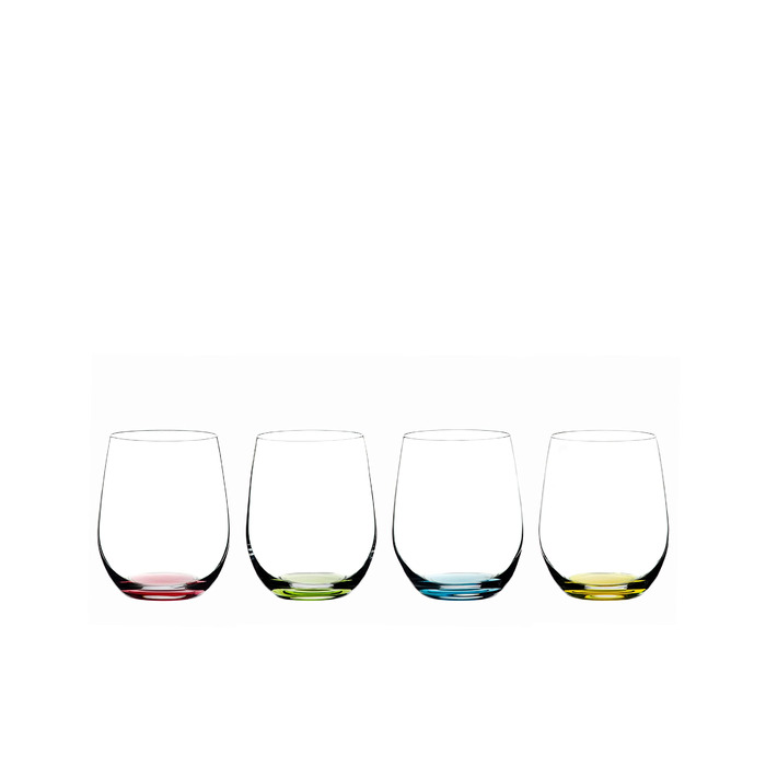 Набір з 4 склянок 335 мл Happy O, різнокольорові O Wine Tumbler Riedel