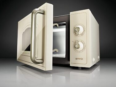 Мікрохвильова піч Gorenje MO20A3WH / 20 л / 800 Вт / AquaClean / AutoMenu / Сенсорне керування / LED-дисплей / Функція розморожування / 5 рівнів потужності / Блокування від дітей / Білий (Класичний, Бежевий)