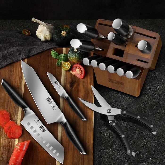 Професійний набір кухонних ножів 16 предметів HOSHANHO