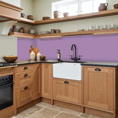 Кухонний фартух 60x250 см, самоклеючий фартух, кухонний фартух, кухонний фасад, самоклеючі кухонні фартухи - Осінь (Фіолетовий - колір, 60 x 250 см)