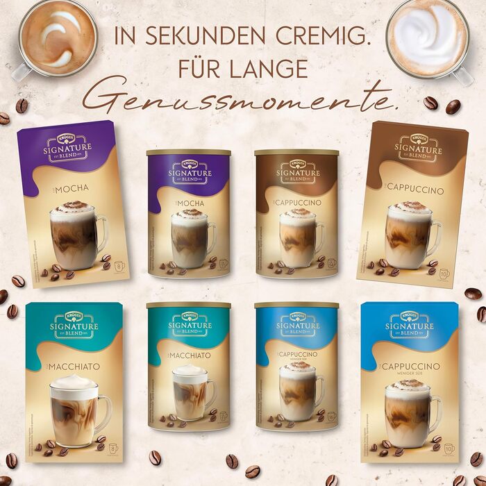 Растворимый кофе Macchiato в складной упаковке, 144 г Signature Blend KRÜGER