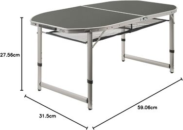 Алюминиевый складной стол для кемпинга CampFeuer