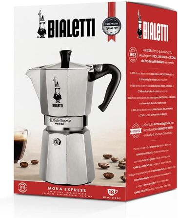 Кофеварка гейзерная 810 мл на 18 чашек Moka Express Bialetti