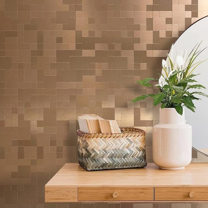 Мідний плитковий фартух для кухні 30,5 х 30,5 см DICOFUN