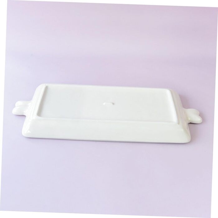 Керамический сервировочный поднос с узором кролика 35,5 х 15 см BAZEITFLOW