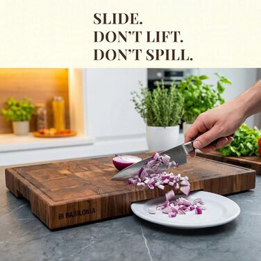 Професійна обробна дошка з американського чорного горіха преміум-якості BABILONIA