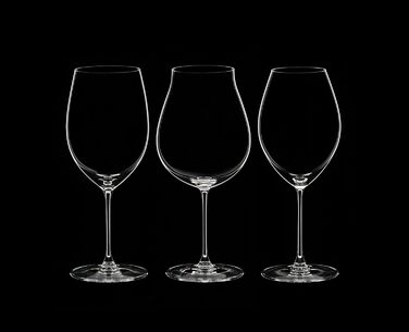 Набір келихів Riedel Veritas, кришталь, прозорий, 9.5 x 9.5 x 27.5 см, 3 шт. (1 упаковка)