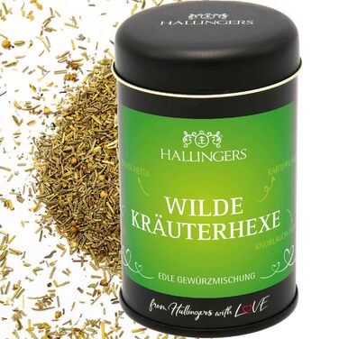 Класичний набір спецій Hallingers - 1 - Подарунковий набір спецій ручної роботи, 12 спецій з усього світу (Набір) - Літній подарунок та ідеальний подарунок для барбекю Подарунок для нової домівки "Вітання та дружба" Класичні спеції., 12 спецій (73