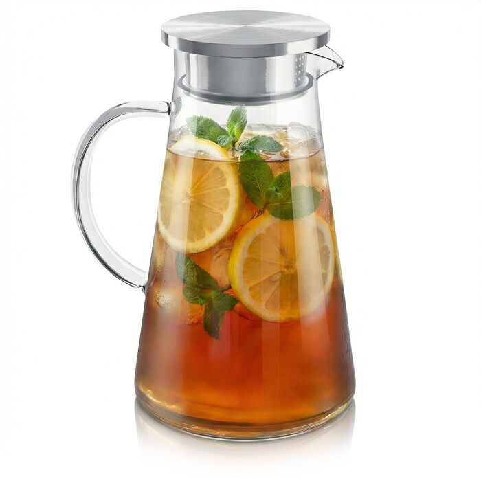 Скляний глечик з боросилікатного скла 1,9 л Arendo