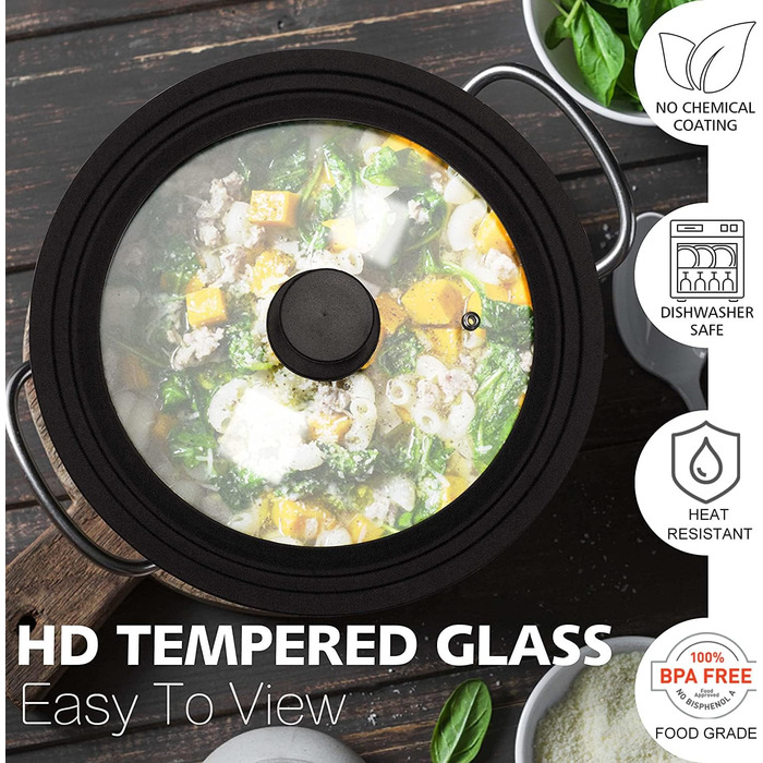 Універсальна силіконова кришка для посуду Anaeat