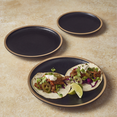 Тарелка 23 см, Kava Black Stoneware, GenWare