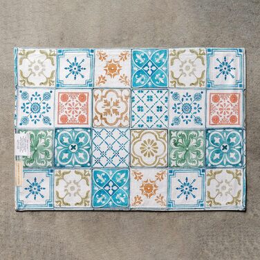 Бавовняні килимки для серветок, набір з 4 шт. , декоративні килимки для серветок, пасхальні килимки, що миються, для свят, вечерь, весни, літа (33 см x 48 см) (026 - Цитрус), 39Hermine 100