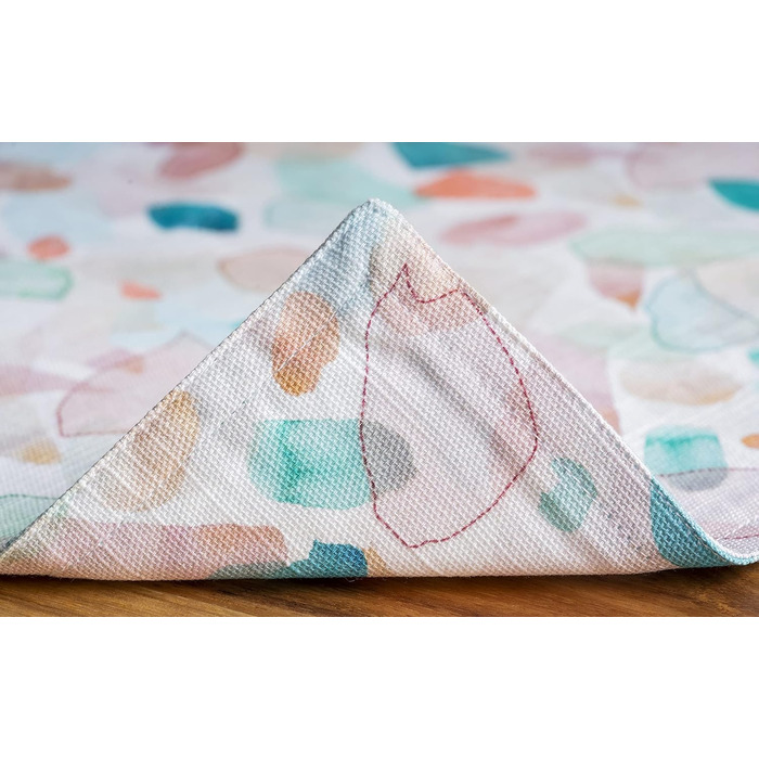 Бавовняні килимки, набір з 4 шт. , декоративні килимки, пасхальні килимки, що миються, для свят, вечерь, весни, літа (33 см x 48 см) (046 - Літній пікнік), 39Hermine, 100