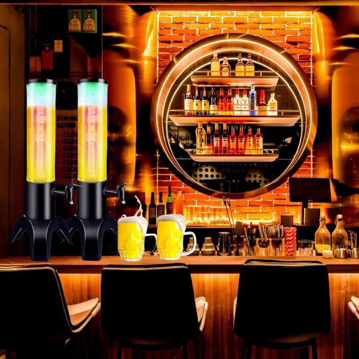 Диспенсер для пива с краном 1,5 л серебряный KUNANG