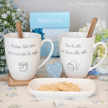 Кружка для чая La Porcellana Bianca GLI ONESTI Buongiorno, фарфор, 450 мл