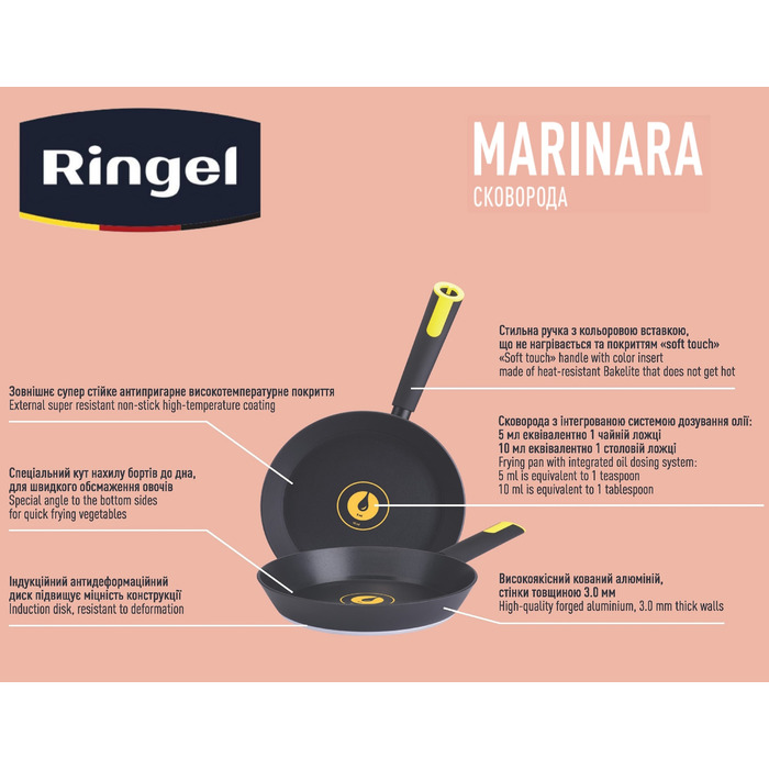 Сковорода RINGEL Marinara 24 см (6529631)