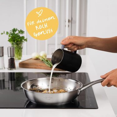 Сковорода 24 см, нержавіюча сталь без покриття Silberthal