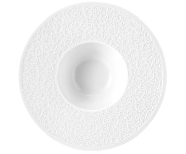 Тарілка для макаронів глибока рельєфна 26,5 см, біла Nori-Home Seltmann Weiden