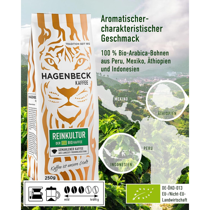 Кава - Кав&39ярня - Смажена кава - Мелені кавові зерна - 250 г - 100 арабіка - Ароматна - Традиційна кавова суміш (Подарунковий набір (5 упаковок), 250 г (5 упаковок))
